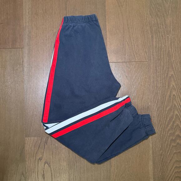 John Galt (Brandy Melville) Track Sweat Pants Joggers Navy with White red stripe - Picture 1 of 4